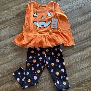 Halloween Tutu Shirt & Pant Set